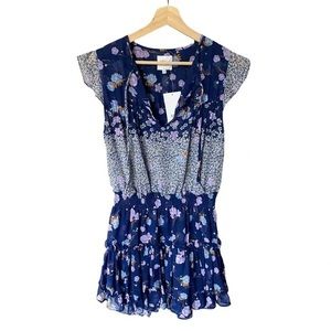 Misa Los Angeles Ruffle Floral Mini Dress